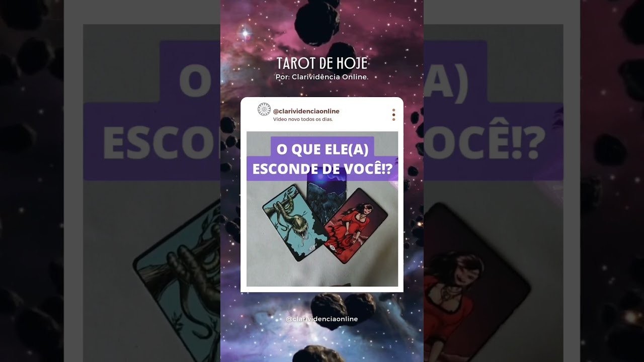 Read more about the article 🔮 O QUE ELE(A) ESCONDE DE VOCÊ? ❤️ #SHORTS EM ALTA! 🌟 TAROT DE HOJE!