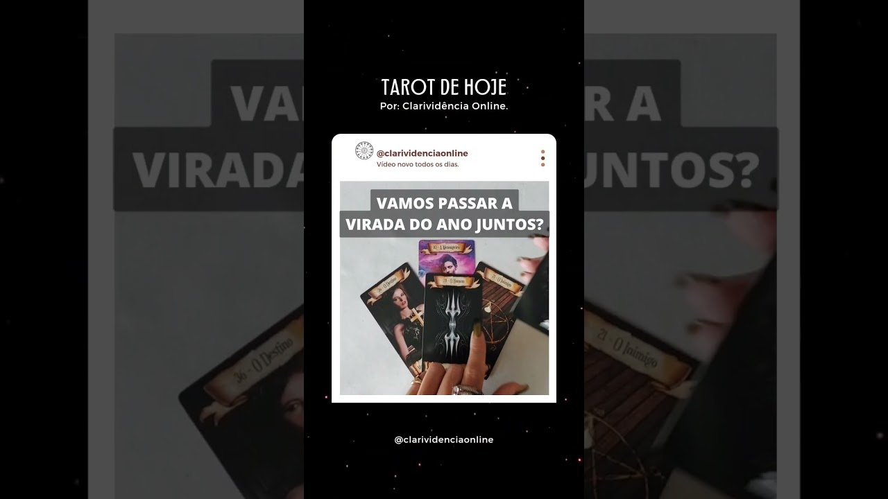 Read more about the article 🔮 VAMOS PASSAR A VIRADA DE ANO JUNTOS? ❤️ #SHORTS EM ALTA! 🌟 TAROT DE HOJE!