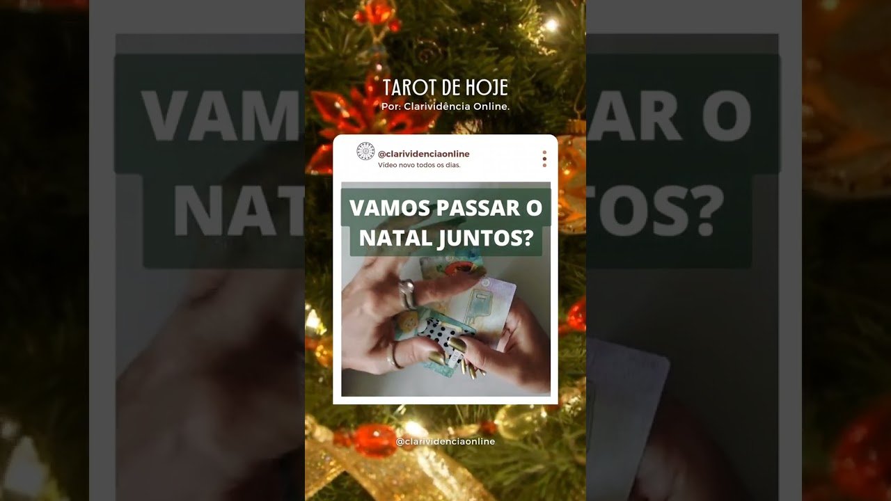 Read more about the article 🎄 VAMOS PASSAR O NATAL JUNTOS? ❤️ #SHORTS EM ALTA 🌟 TAROT DE HOJE!