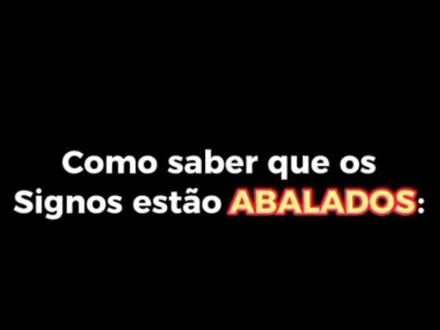 Read more about the article Como saber que os Signos estão Abalados